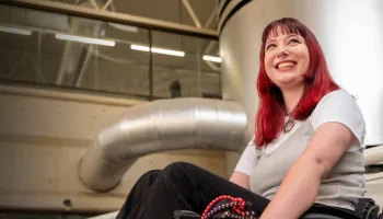 UC Student in Wheelchair